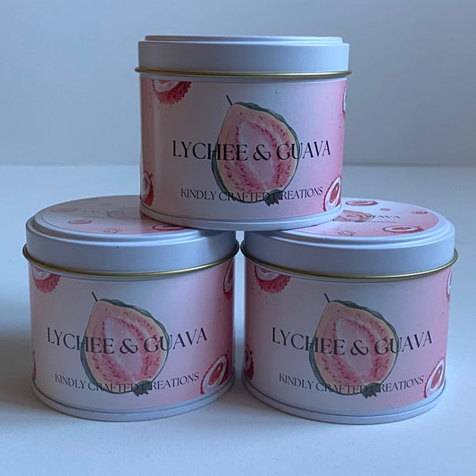 Lychee & Guava Tin Candle